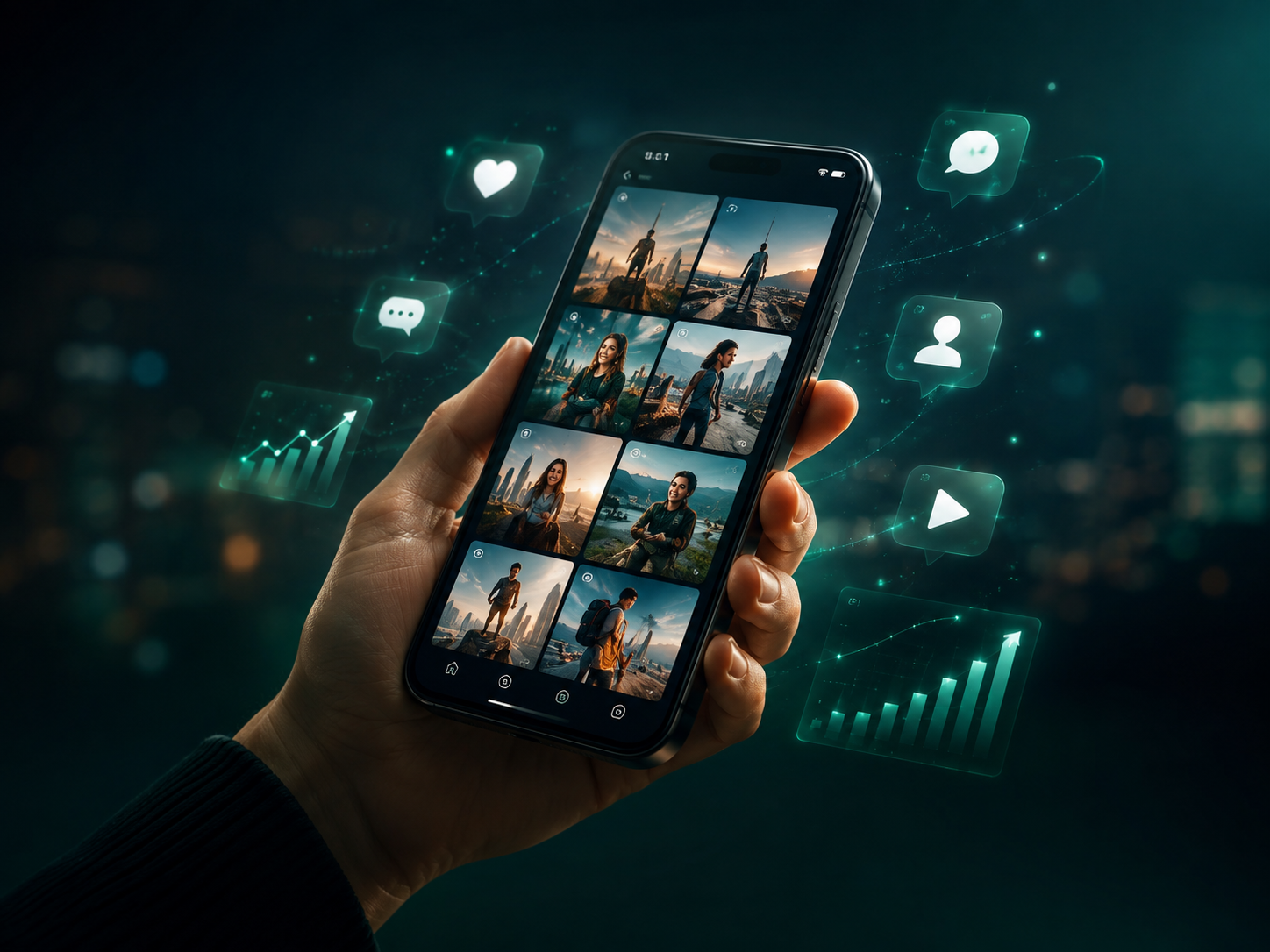 Smartphone representing campaign activation across digital channels